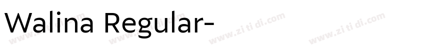 Walina Regular字体转换